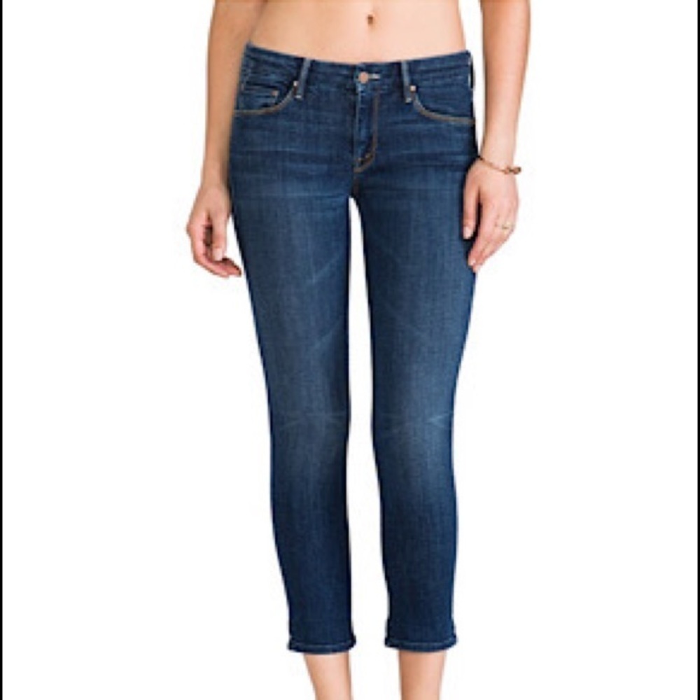 Mother The Looker Crop Flowers From The Storm Jeans Size 25